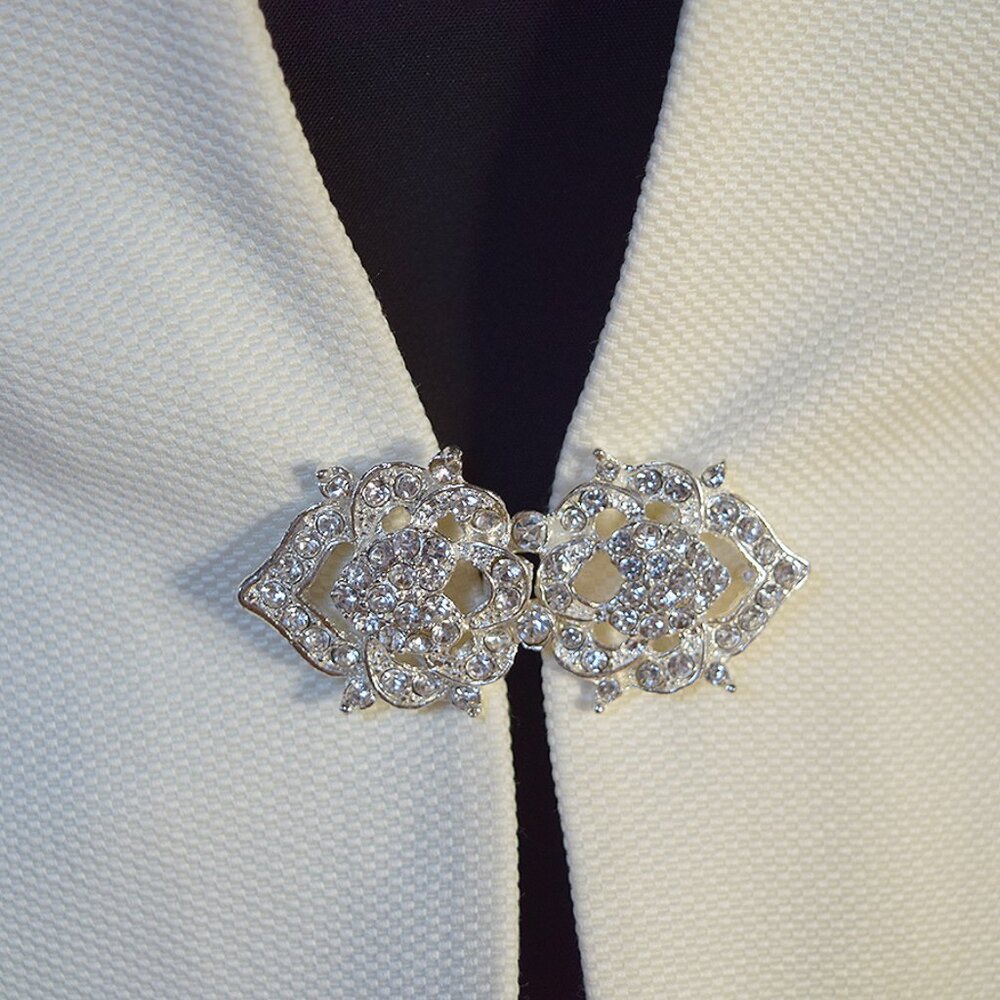 Open Front Cropped Suit Jacket - Picture 11 of 16